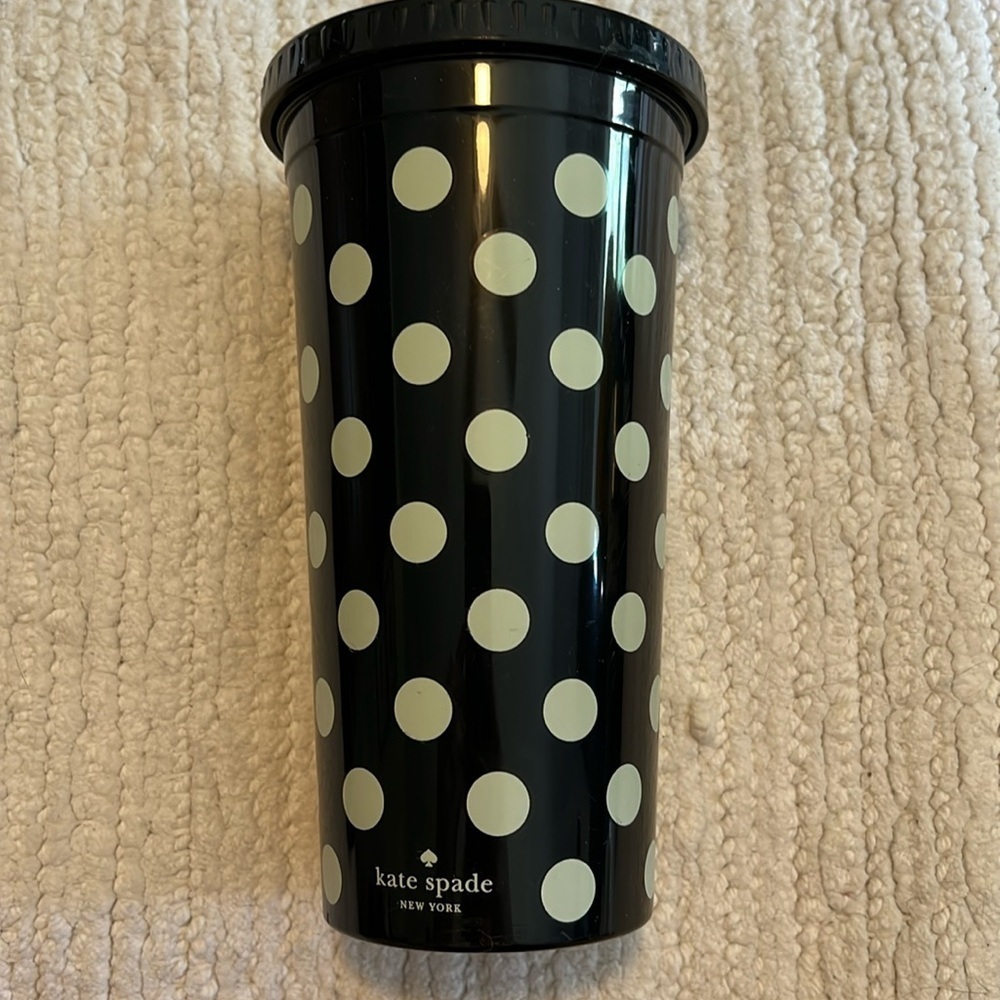 Kate spade polka dot tumbler.